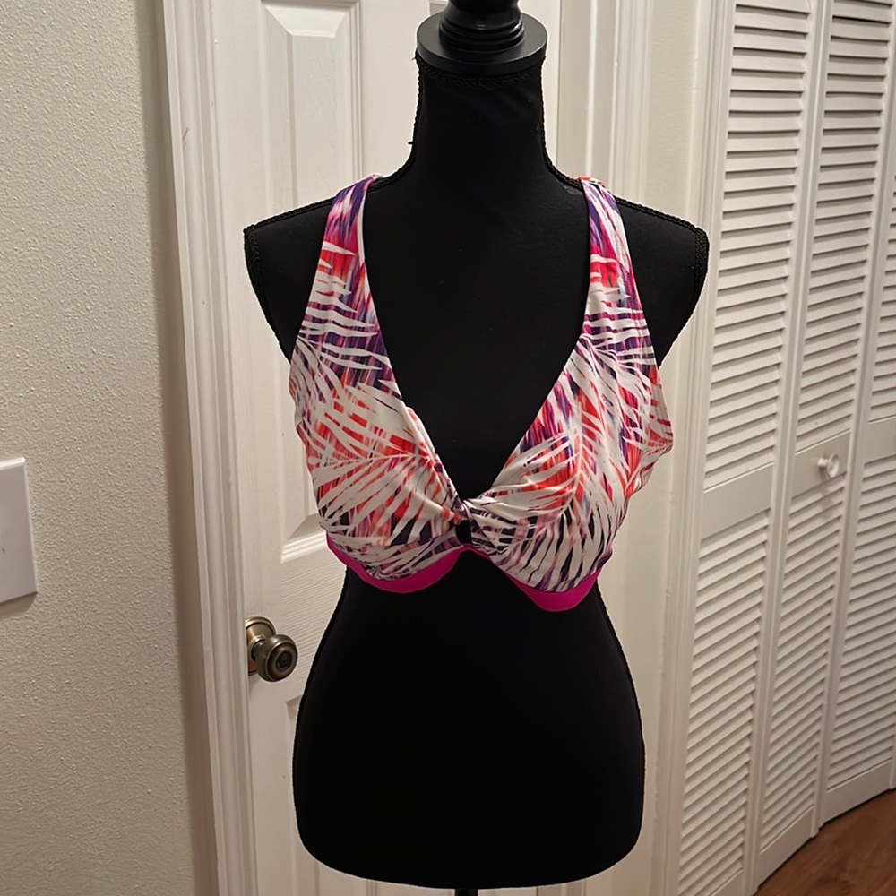Go Gossip Palm Dazed Bikini Top